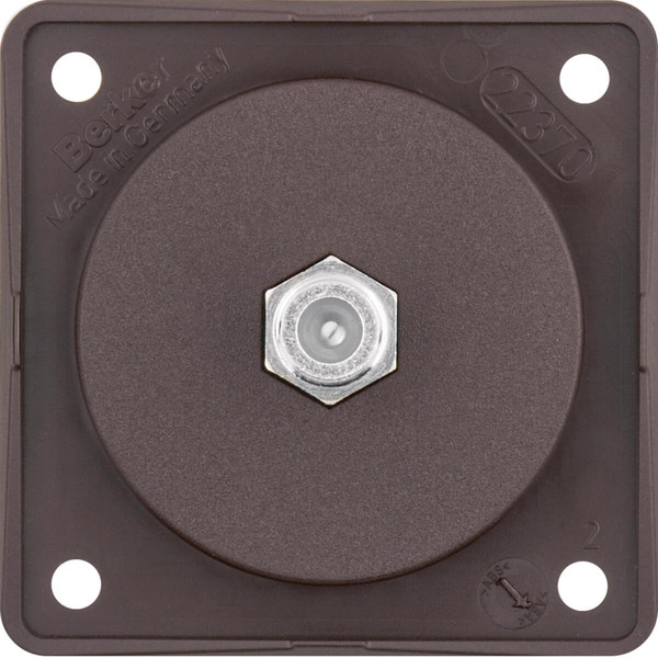 Berker 945192501 Antennen-Verbinderdose SAT. Integro Modul-Einsätze. braun matt