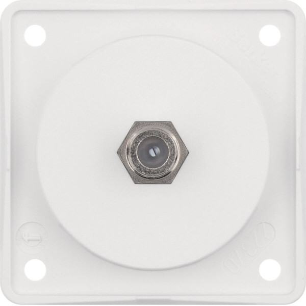 Berker 945192502 Antennen-Verbinderdose SAT. Integro Modul-Einsätze. polarweiß matt