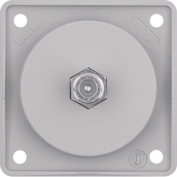 Berker 945192506 Antennen-Verbinderdose SAT. Integro Modul-Einsätze. grau matt