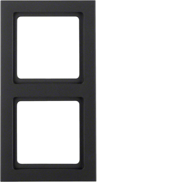 Berker MAN0203223 Rahmen 2fach Q.3 tiefschwarz matt. lackiert