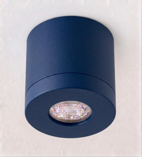 Bioledex PIKKO Deckenleuchte GU10 Aufbau 100mm Deckenspot Marine Blau Anschrauben oder Kleben