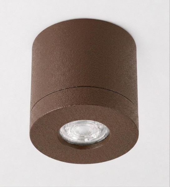 Bioledex PIKKO Deckenleuchte GU10 Aufbau 100mm Deckenspot Schoko /Schoko Anschrauben oder Kleben