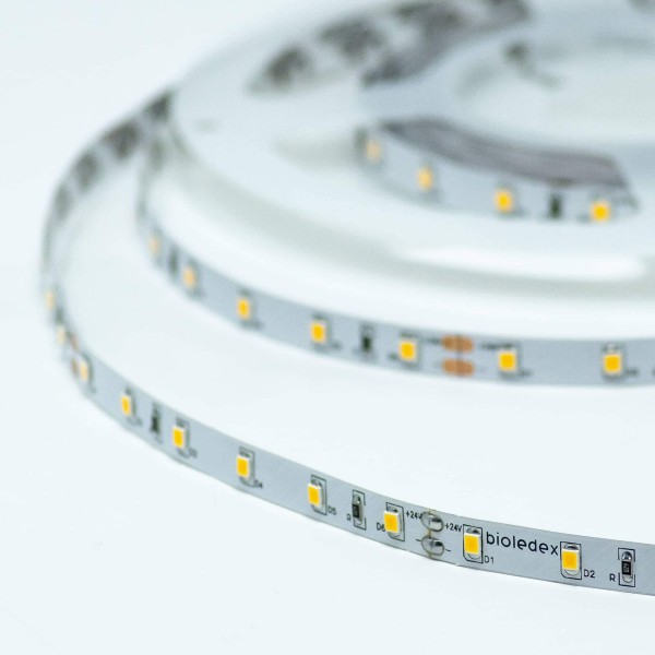 Bioledex LED Streifen 60W 24V 12W/m 60LED/m 4000K 5m Rolle 90Ra neutralweiss flexible Lichtleiste