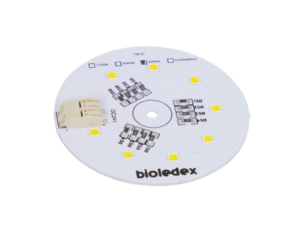 Bioledex LED Modul Ø60mm 24VDC 9W 1020Lm 3000K Warmweiss