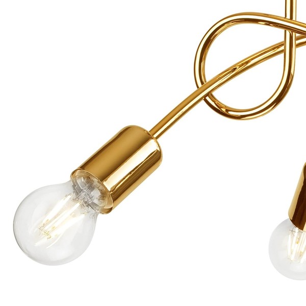 Bioledex Design Deckenlampe Goldener-Style 3x E27 gold Metall
