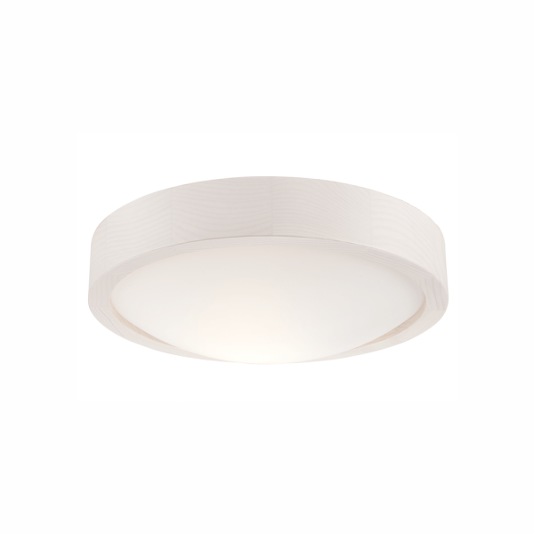 Bioledex Deckenleuchte Plafond-Leuchte 27cm E27 weiß Holz, Glas