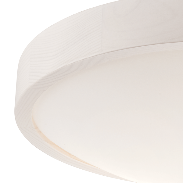 Bioledex Deckenleuchte Plafond-Lampe 37cm 2x E27 weiß Holz, Glas