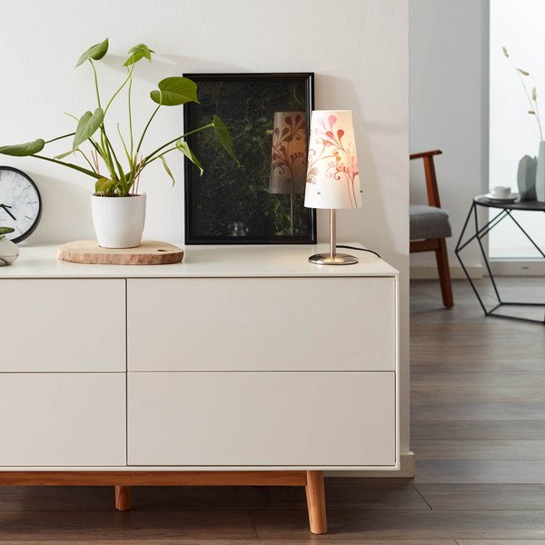 Brilliant Isi Tischleuchte E14 Eisen Lila 02747/78