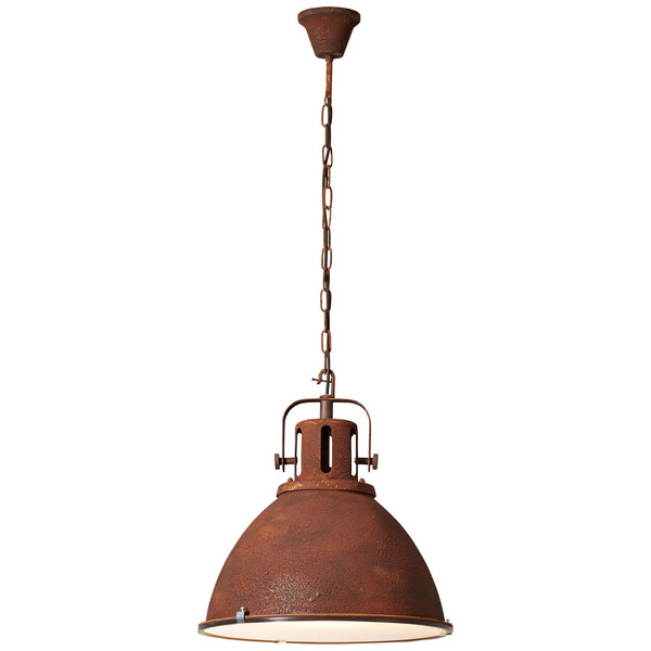 Brilliant Jesper Pendelleuchte 47cm (Glas) E27 Rost 23770/55
