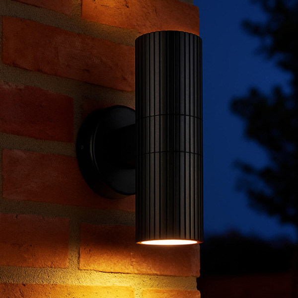 Brilliant Keola Außenwandleuchte GU10 IP44 Schwarz Up/Down Light 40921/06