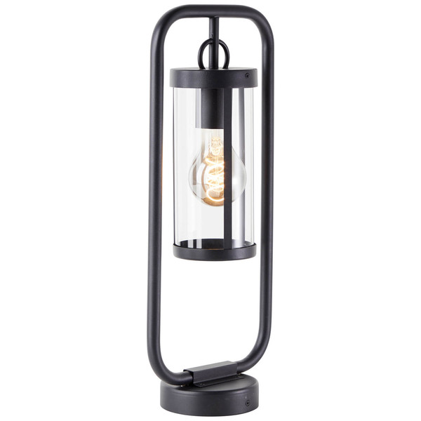 Brilliant Sidney Außensockelleuchte 48cm E27 IP44 Schwarz Transparent 44292/06