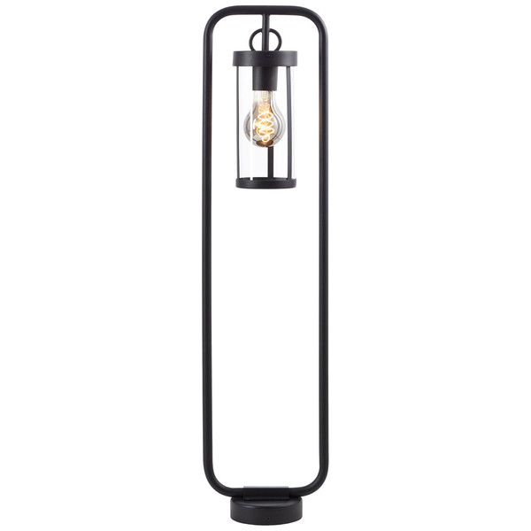 Brilliant Sidney Außenstandleuchte 85cm E27 IP44 Schwarz Transparent 44293/06