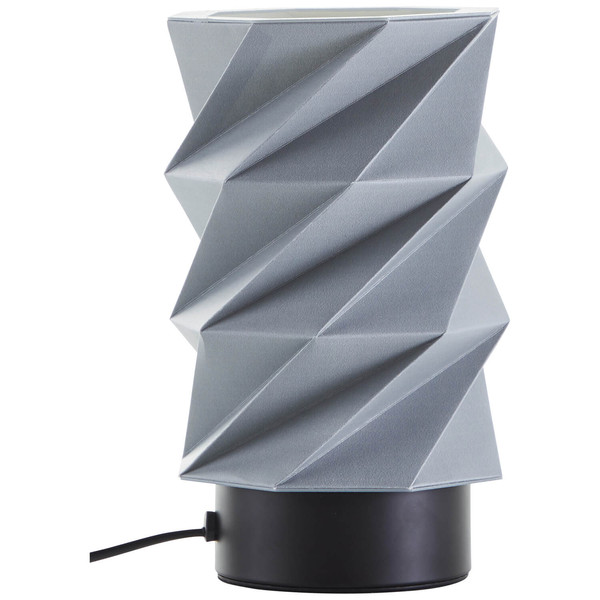 Brilliant Paperfold Tischleuchte 22cm E27 Grau Schwarz 60085A22