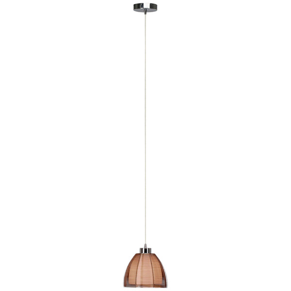 Brilliant Relax Pendelleuchte 20cm E27 Bronze Chrom 61170/53
