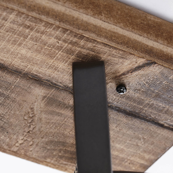 Brilliant Carmen Wood Spotbalken, 3-flammig GU10 Burned Steel Holz FSC® 72030/84