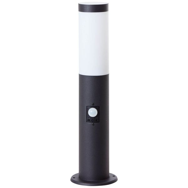 Brilliant Dody Außensockelleuchte 45cm mit Bewegungsmelder E27 IP44 Schwarz 90947A06