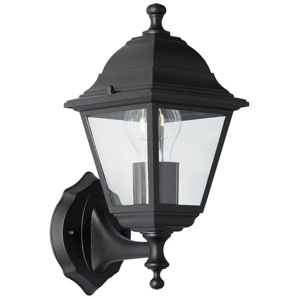 Brilliant Nissie Außenwandleuchte, stehend E27 IP44 Schwarz 90991A06