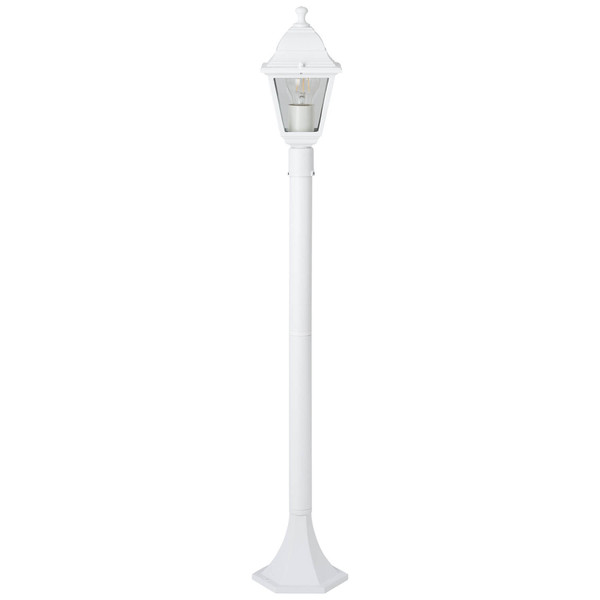 Brilliant Nissie Außenstandleuchte 100cm E27 IP44 Weiß 90994A05