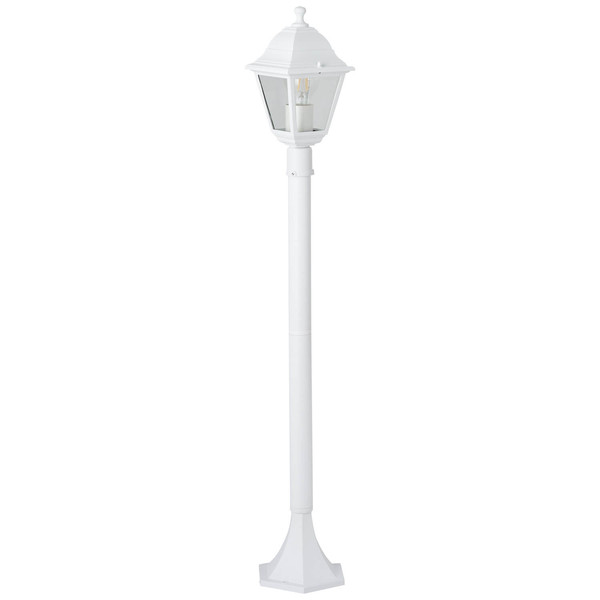 Brilliant Nissie Außenstandleuchte 100cm E27 IP44 Weiß 90994A05