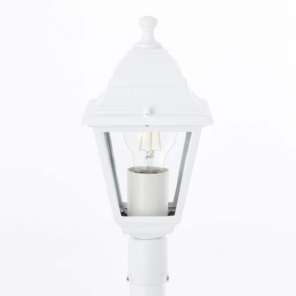 Brilliant Nissie Außenstandleuchte 100cm E27 IP44 Weiß 90994A05