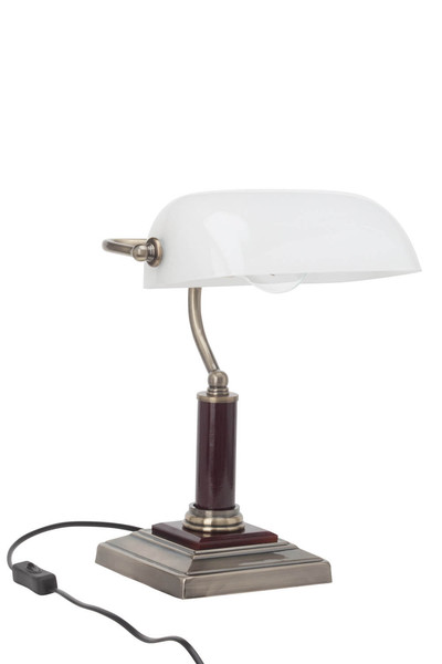 Brilliant Bankir Tischleuchte E27 Messing Antik 92679/31
