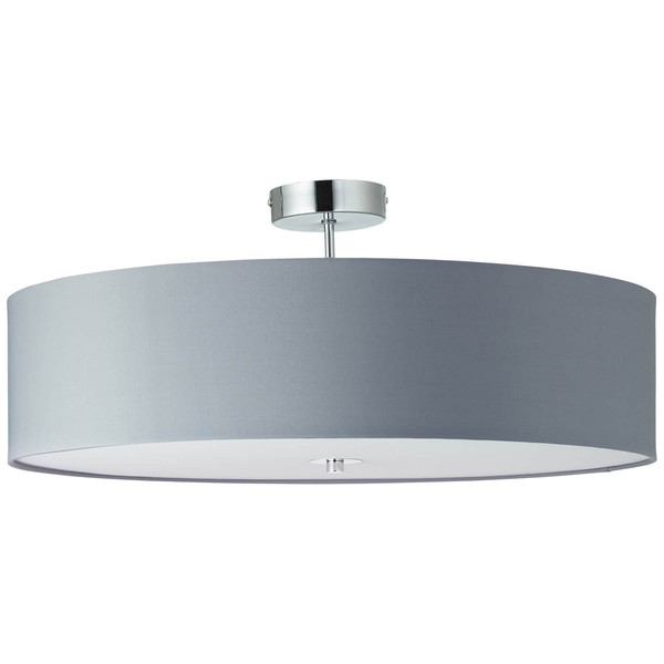 Brilliant Andria Deckenleuchte 60cm E27 Chrom Hellgrau 93522/22