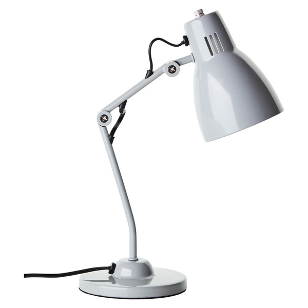 Brilliant Schreibtischleuchte Bailie schwenkbar E14 Grau Metall 38cm 94591/22