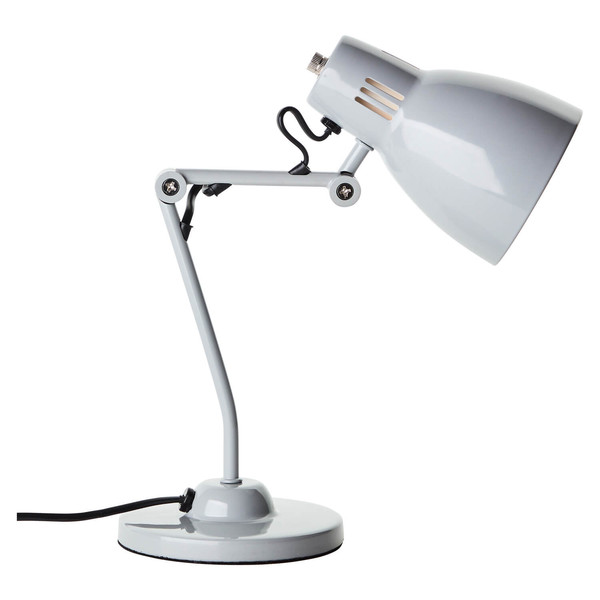 Brilliant Schreibtischleuchte Bailie schwenkbar E14 Grau Metall 38cm 94591/22