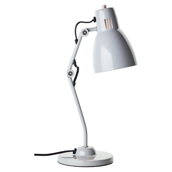 Brilliant Schreibtischleuchte Bailie schwenkbar E14 Grau Metall 38cm 94591/22
