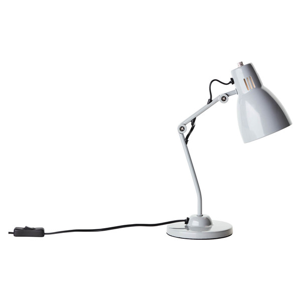 Brilliant Schreibtischleuchte Bailie schwenkbar E14 Grau Metall 38cm 94591/22