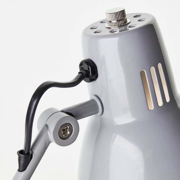 Brilliant Schreibtischleuchte Bailie schwenkbar E14 Grau Metall 38cm 94591/22