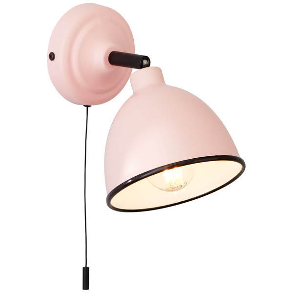 Brilliant Telio Wandleuchte mit Zugschalter E14 Pink 97002/17