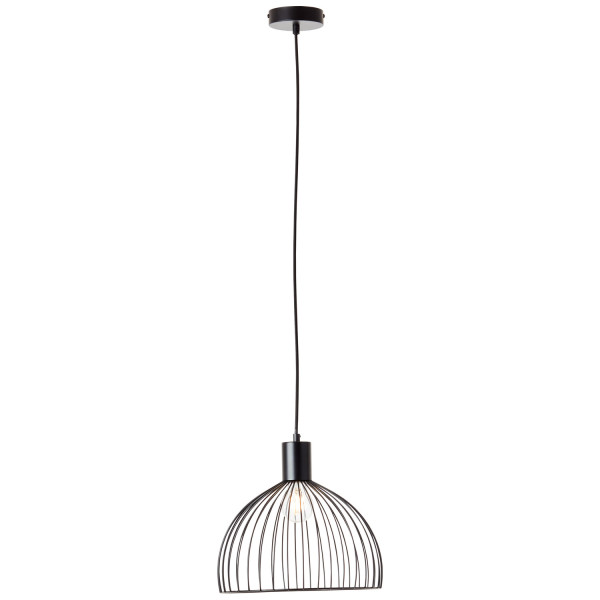 Brilliant Blacky Pendelleuchte 30cm E27 Schwarz Matt 99391/06