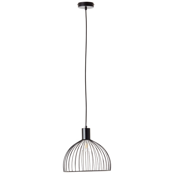 Brilliant Blacky Pendelleuchte 30cm E27 Schwarz Matt 99391/06