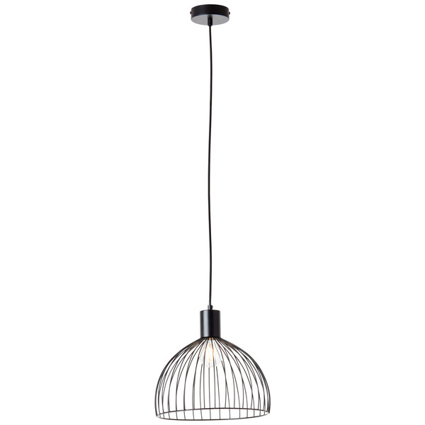 Brilliant Blacky Pendelleuchte 30cm E27 Schwarz Matt 99391/06