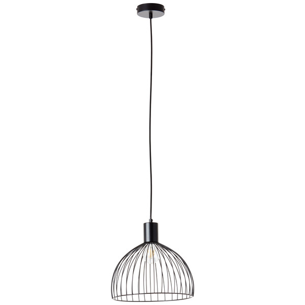 Brilliant Blacky Pendelleuchte 30cm E27 Schwarz Matt 99391/06