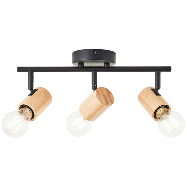 Brilliant Kerry Spotrohr, 3-flammig E27 Schwarz Natur 99715/76
