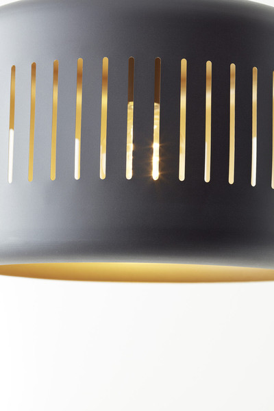 Brilliant Tyas Pendelleuchte, 3-flammig E27 Schwarz Gold 99800/86