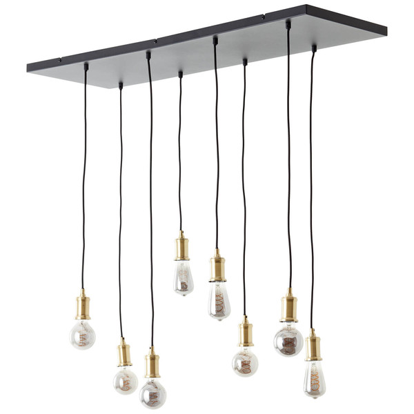 Brilliant Darcia Pendelleuchte, 8-flammig E27 Schwarz 99815/06