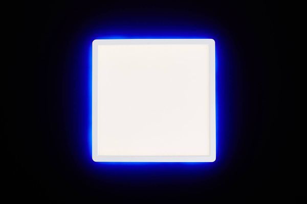 Brilliant Saltery LED Deckenaufbau-Paneel 30x30cm 20W Weiß Nachtlicht, Timer G99780/05