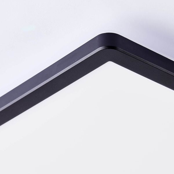 Brilliant Saltery LED Deckenaufbau-Paneel 30x30cm 20W Weiß Schwarz Nachtlicht, Timer G99780/76