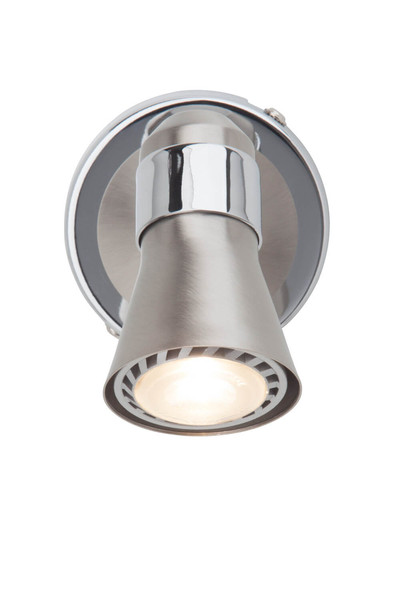 Brilliant Sanny LED Wandspot GU10 7W/3W Warmweiß Eisen Chrom G15410/77