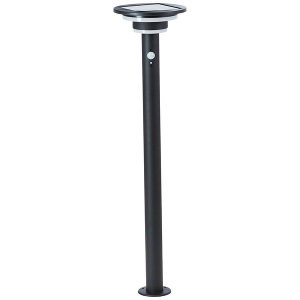 Brilliant Garvina LED Außenstehleuchte mit Solar und Bewegungsmelder 3W Warmweiß IP44 Schwarz Solar, Bewegungsmelder G40407/06