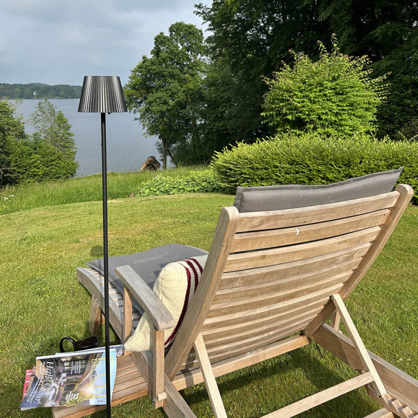 Brilliant Macobo LED Außenstandleuchte 125cm 3,4W Warmweiß IP54 Schwarz Matt G40445/76