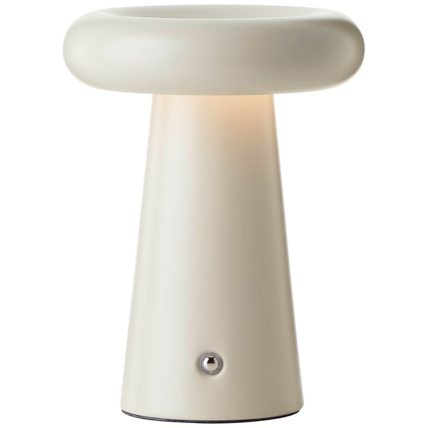 Brilliant Muffin LED Außentischleuchte 18,5cm 3W Warmweiß IP44 Beige USB G40895/09