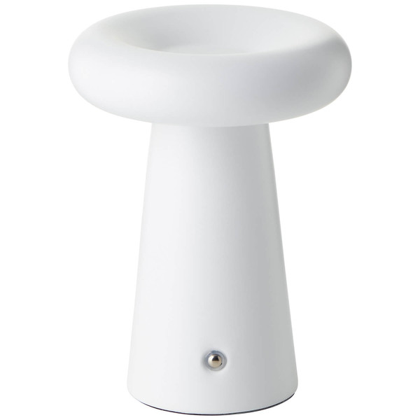 Brilliant Muffin LED Außentischleuchte 18,5cm 3W Warmweiß IP44 Weiß Matt USB G40895/75
