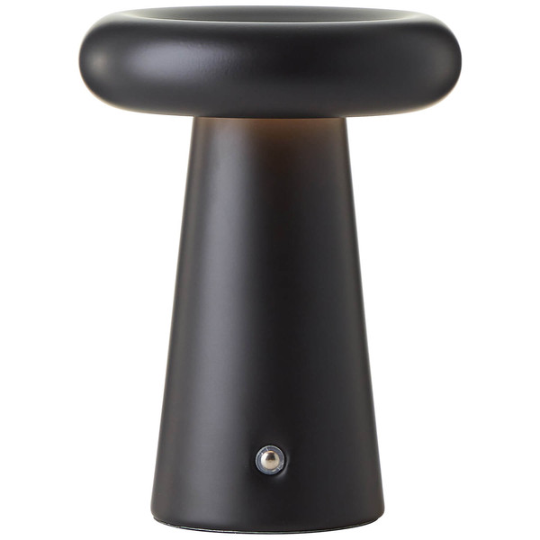 Brilliant Muffin LED Außentischleuchte 18,5cm 3W Warmweiß IP44 Schwarz Matt USB G40895/76