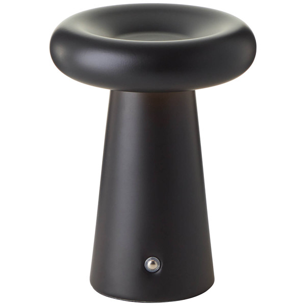 Brilliant Muffin LED Außentischleuchte 18,5cm 3W Warmweiß IP44 Schwarz Matt USB G40895/76