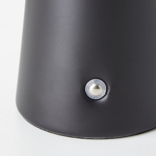 Brilliant Muffin LED Außentischleuchte 18,5cm 3W Warmweiß IP44 Schwarz Matt USB G40895/76