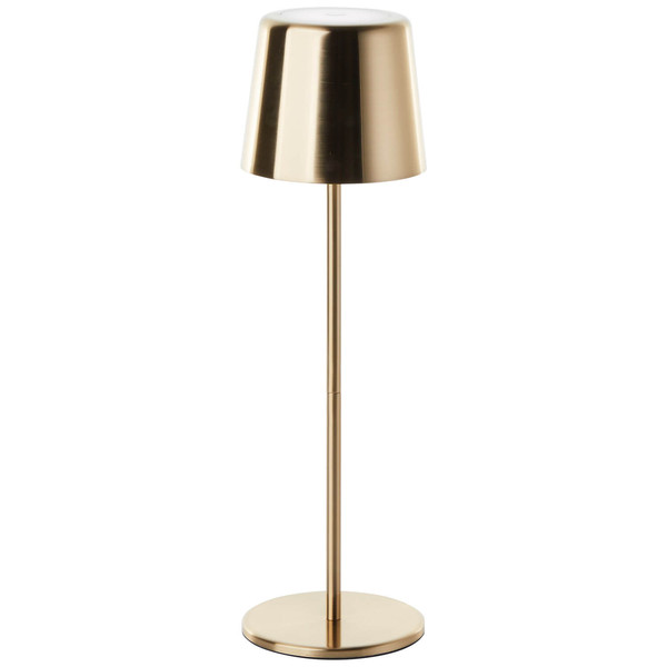 Brilliant Xaana LED Außentischleuchte 37cm 4W IP44 Messing Gebürstet USB G40939/18
